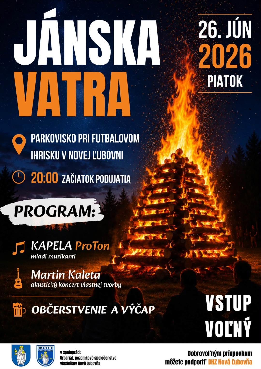 JÁNSKA VATRA - 26.06.2026, Nová Ľubovňa