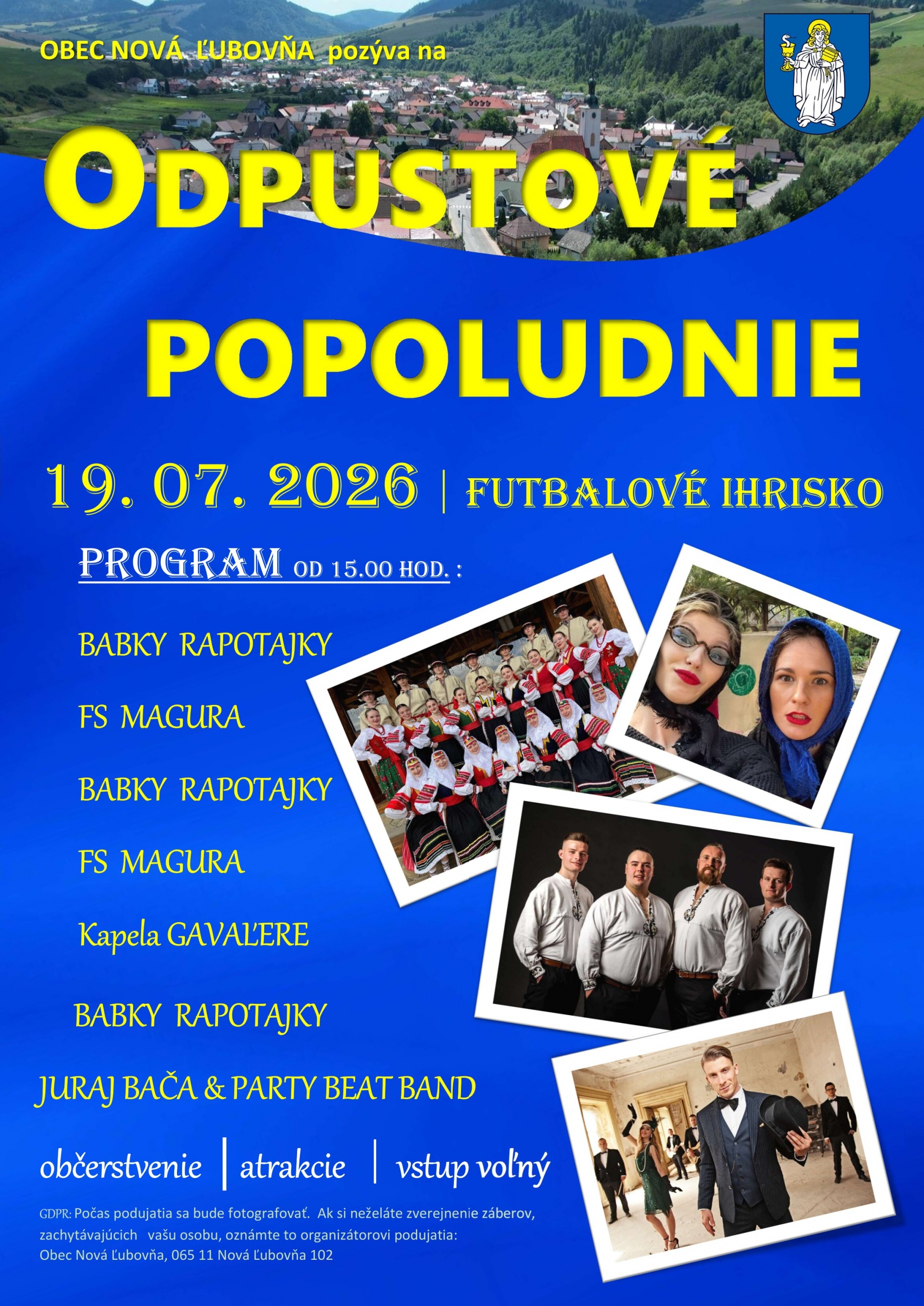 Odpustové popoludnie 19.07.2026