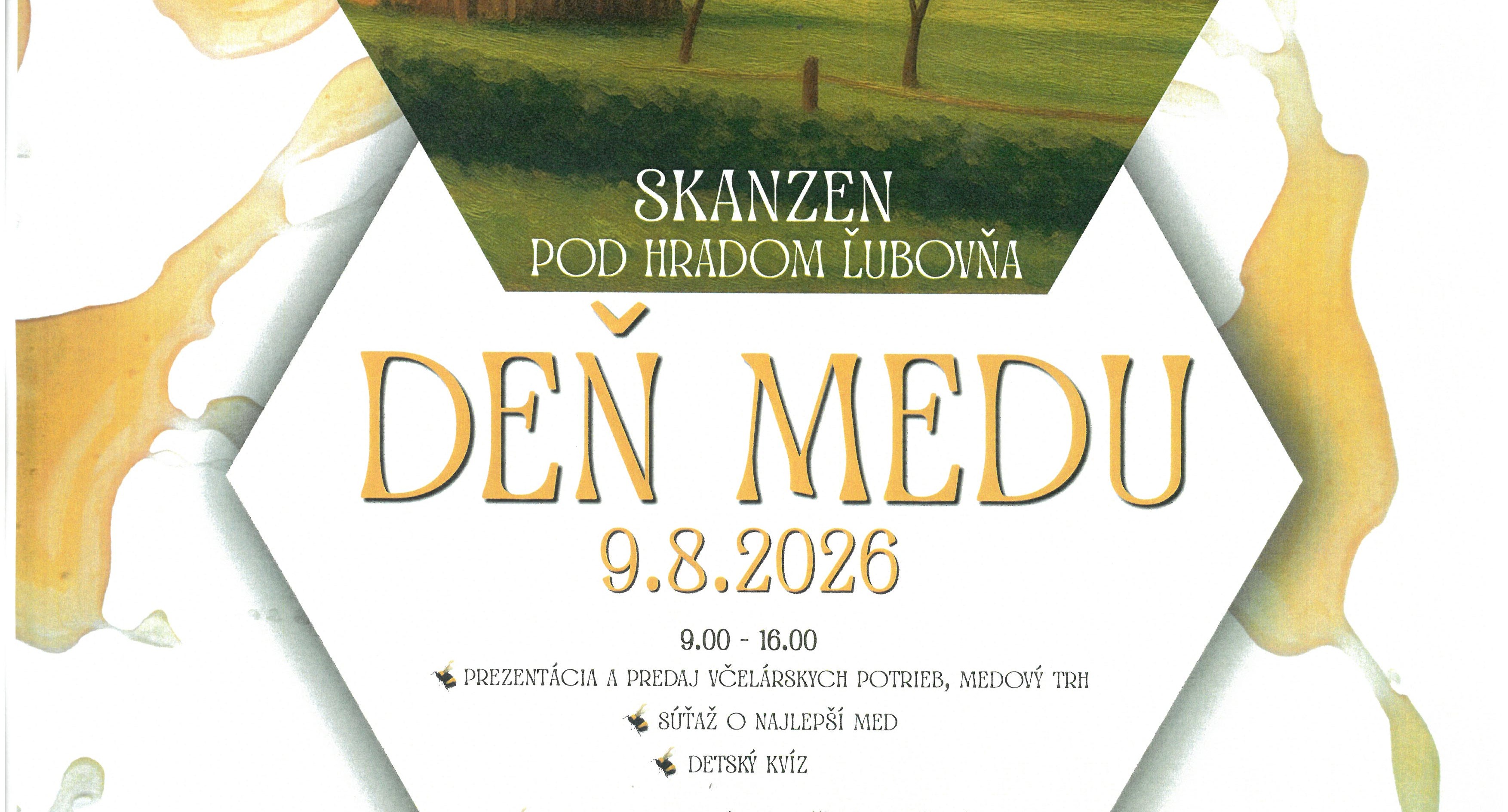 Deň medu - 09.08.2026 - Skanzen pod hradom Ľubovňa