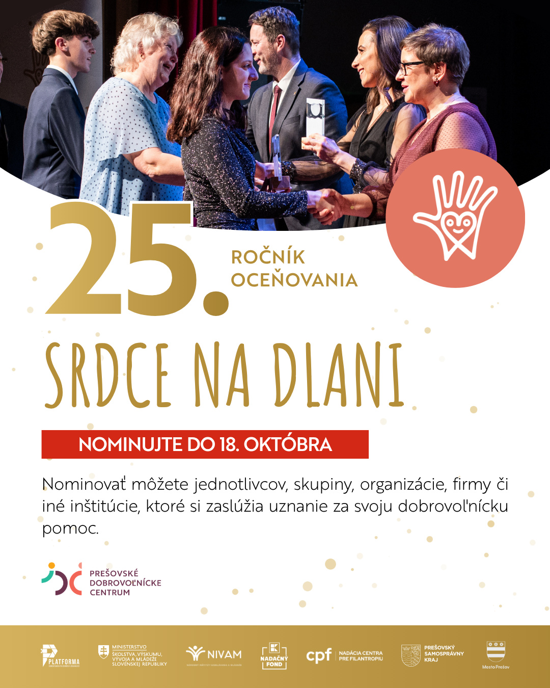 Prešovské dobrovoľnícke centrum - Srdce na dlani 2026