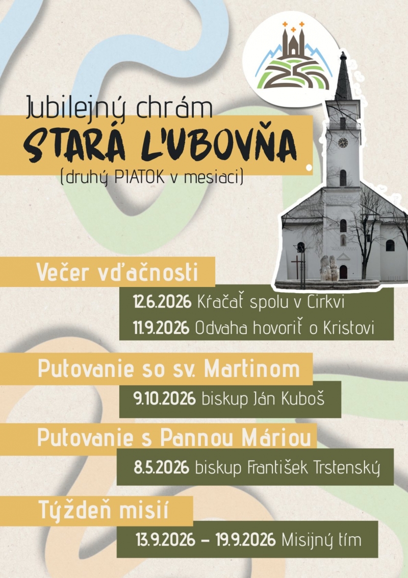 Večer vďačnosti 12.06.2026 Stará Ľubovňa