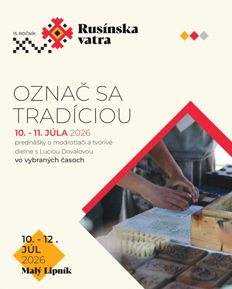 Rusínska vatra 10. - 12.07.2026 Malý Lipník