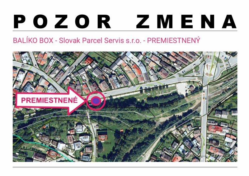 Balíkobox v Novej Ľubovni bol premiestnený k detskému ihrisku (pri železnom moste)