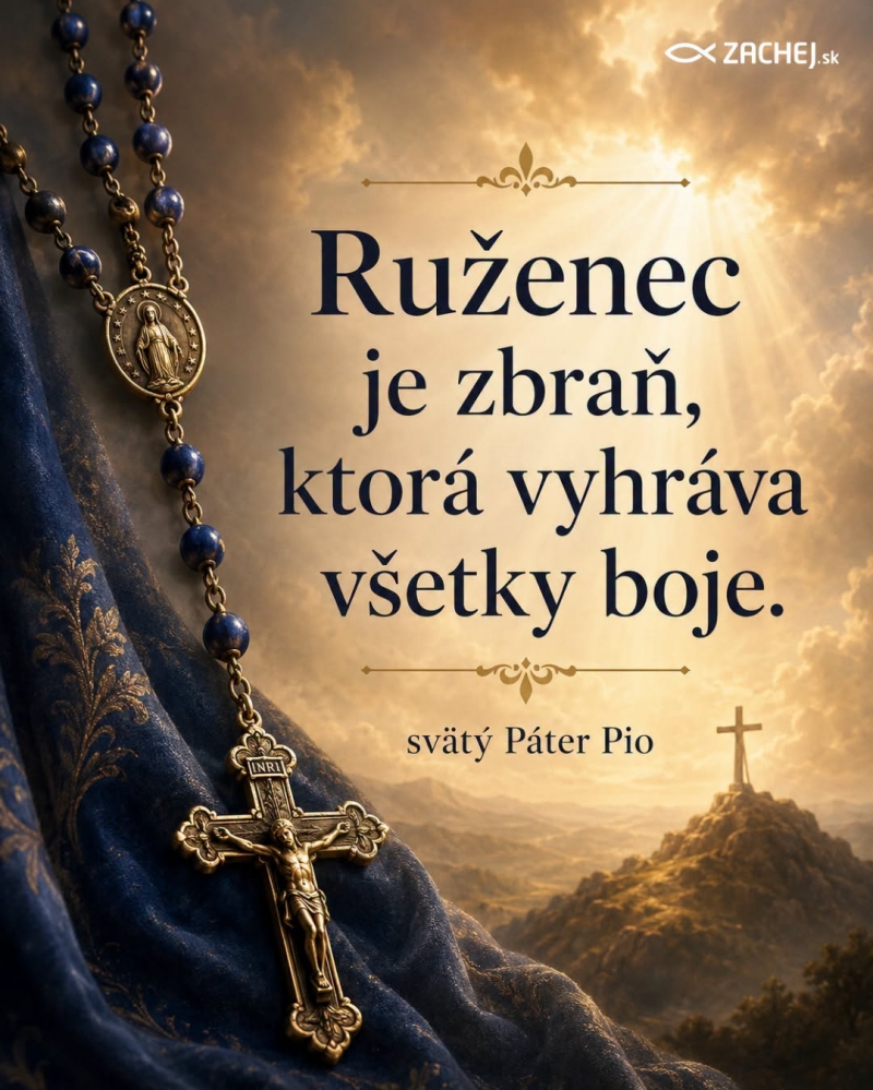 Dnes začína mesiac október - mesiac ruženca. Spoločná modlitba posvätného ruženca bude pol hodiny pred večernými svätými omšami (bude ju viesť kňaz) a v soboty pred rannou svätou omšou. V nedele bude v rámci popoludňajšej pobožnosti.
