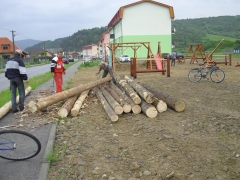 Fotografia: detské ihrisko pri bytovkách