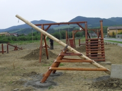 Fotografia: detské ihrisko pri bytovkách