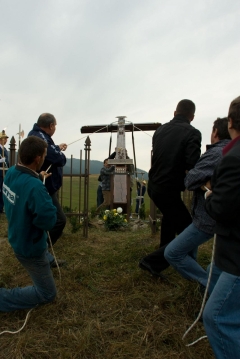 Fotografia: Požehnanie nového kríža na Hombargu 14.9.2012