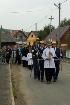 Fotografia: Požehnanie nového kríža na Hombargu 14.9.2012