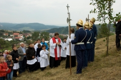 Fotografia: Požehnanie nového kríža na Hombargu 14.9.2012
