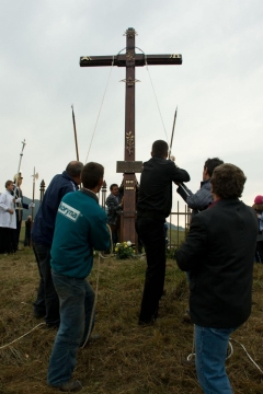 Fotografia: Požehnanie nového kríža na Hombargu 14.9.2012