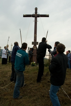 Fotografia: Požehnanie nového kríža na Hombargu 14.9.2012