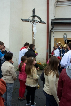 Fotografia: Požehnanie nového kríža na Hombargu 14.9.2012