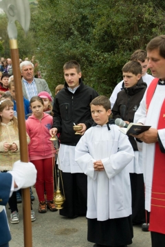 Fotografia: Požehnanie nového kríža na Hombargu 14.9.2012
