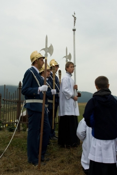Fotografia: Požehnanie nového kríža na Hombargu 14.9.2012