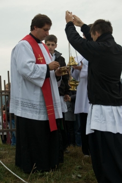 Fotografia: Požehnanie nového kríža na Hombargu 14.9.2012
