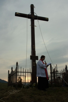 Fotografia: Požehnanie nového kríža na Hombargu 14.9.2012