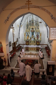 Fotografia: Privítanie pána kaplána Róberta Gurčíka 