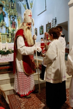 Fotografia: Sv. Mikuláš, biskup z Myry v Novej Ľubovni 6.12.2013
