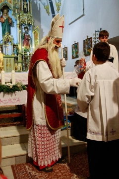Fotografia: Sv. Mikuláš, biskup z Myry v Novej Ľubovni 6.12.2013