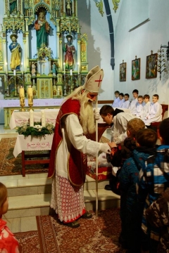 Fotografia: Sv. Mikuláš, biskup z Myry v Novej Ľubovni 6.12.2013