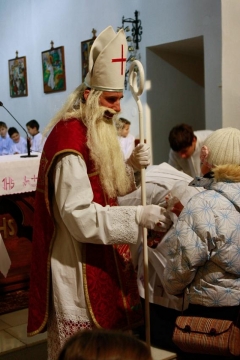 Fotografia: Sv. Mikuláš, biskup z Myry v Novej Ľubovni 6.12.2013