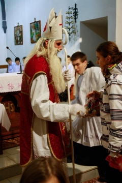 Fotografia: Sv. Mikuláš, biskup z Myry v Novej Ľubovni 6.12.2013