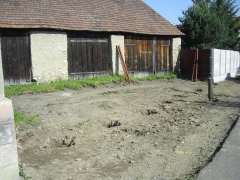 Oprava oplotenia - farský dvor 
