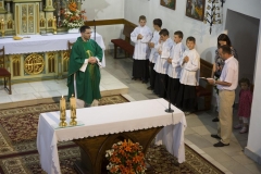 Fotografia: Privítanie nového kňaza, PaedDr. Marcela Baču, 8.7.2014