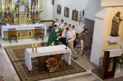 Fotografia: Privítanie nového kňaza, PaedDr. Marcela Baču, 8.7.2014