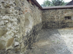Oprava múru pri obecnom úrade (bývalý sypanec)