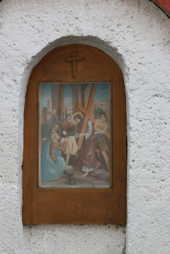 Fotografia: Krížová cesta a kostolná ohrada - stav pred zbúraním (apríl 2015)