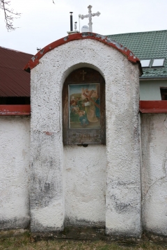 Fotografia: Krížová cesta a kostolná ohrada - stav pred zbúraním (apríl 2015)