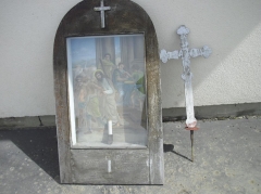 Fotografia: Zbúranie kostolnej ohrady (apríl 2015)