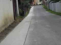 Fotografia: Príprava jednosmernej ulice ku škole s vybudovaním chodníka