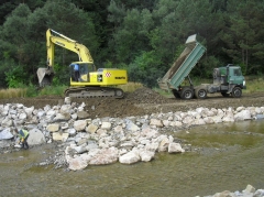 Fotografia: SĽ-NĽ-protipovodňová ochrana rieky Jakubianka - časť za IBV Jakubianka, koniec katastra NĽ