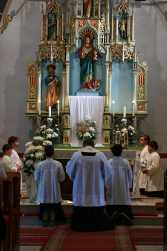 Fotografia: Symbolické odovzdanie opravy múrového oplotenia pri kostole - 18.10.2015