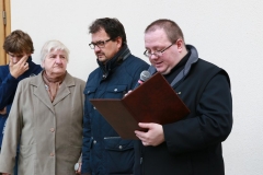 Fotografia: Symbolické odovzdanie opravy múrového oplotenia pri kostole - 18.10.2015