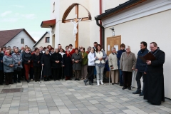 Fotografia: Symbolické odovzdanie opravy múrového oplotenia pri kostole - 18.10.2015