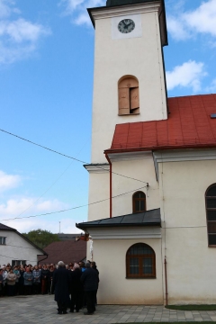 Fotografia: Symbolické odovzdanie opravy múrového oplotenia pri kostole - 18.10.2015