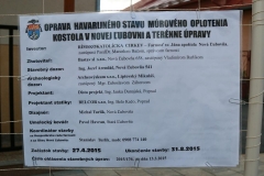 Fotografia: Symbolické odovzdanie opravy múrového oplotenia pri kostole - 18.10.2015