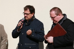 Fotografia: Symbolické odovzdanie opravy múrového oplotenia pri kostole - 18.10.2015