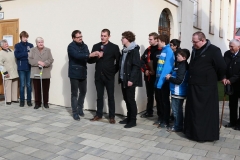 Fotografia: Symbolické odovzdanie opravy múrového oplotenia pri kostole - 18.10.2015