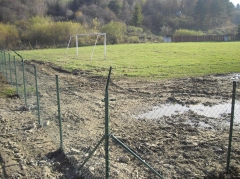 Fotografia: Oplotenie tréningového futbalového ihriska - jeseň 2015