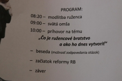 Fotografia: Duchovná obnova a reforma Ružencového bratstva v Novej Ľubovni 13.2.2016