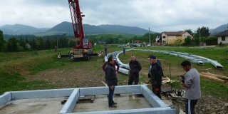 Fotografia: Lávka cez potok Jakubianka - postavenie lávky - 19.5.2018