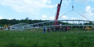 Fotografia: Lávka cez potok Jakubianka - postavenie lávky - 19.5.2018