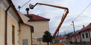 Fotografia: Rekonštrukcia bocianieho hniezda 8.3.2019