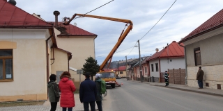 Fotografia: Rekonštrukcia bocianieho hniezda 8.3.2019