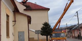 Fotografia: Rekonštrukcia bocianieho hniezda 8.3.2019