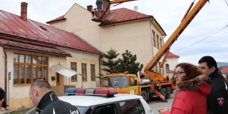 Fotografia: Rekonštrukcia bocianieho hniezda 8.3.2019